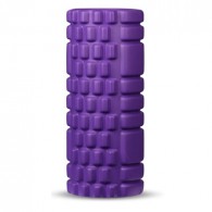 Ролик массажный для йоги INDIGO PVC IN077 14*33 см Фиолетовый